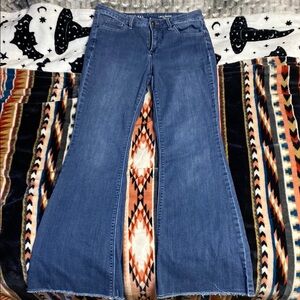 Flare Leg Blue Jeans